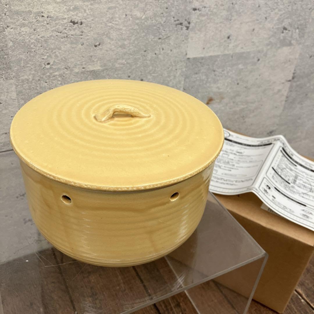 Amazon.co.jp: 陶器製 ほくほく笑顔の焼きいも器 焼き芋鍋 鍋 食器