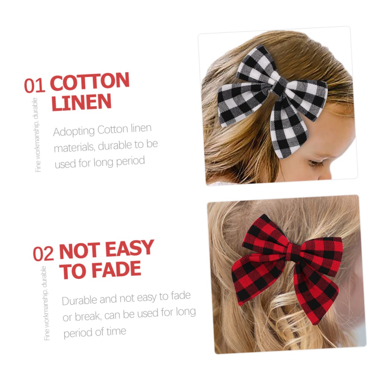 VICASKY 15pezzi Fermagli Per Fiocco Per Ragazze Di Stile Quadretti Accessori Decorativi Per Compleanni Feste e Occasioni Speciali