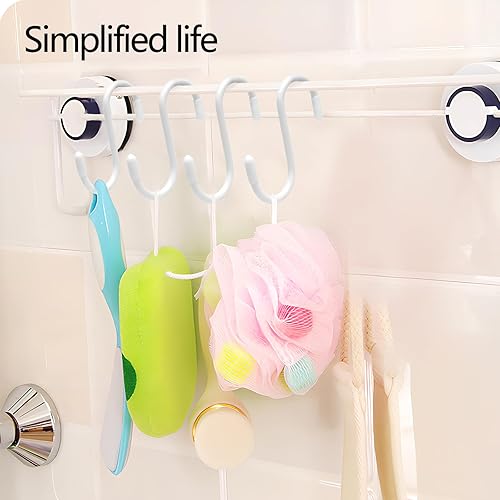 Miniatura 6 de Paquete de 10 ganchos en S de 3 pulgadas, ganchos antideslizantes con revestimiento de vinilo resistente para cocina, armario, barthroom, garaje y