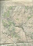  CARTE DEPLIANTE EN COULEURS DE MERU AU 50.000e (TYPE 1922) - FEUILLE XXII-12 DE DIMENSION 55x70 ENVIRON / EDITION 1 SEPT.1954.