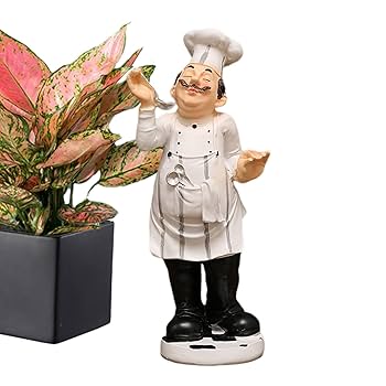 シエフ置き物 Amazon.co.jp: キッチン用シェフ像、シェフの置物カウンター