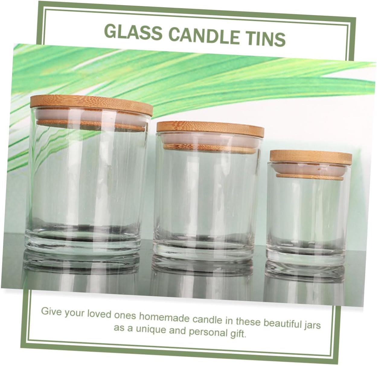 ULDIGI 5sets Glass Candle Cups Frosted Candle Jars for Aromatherapy DIY Making