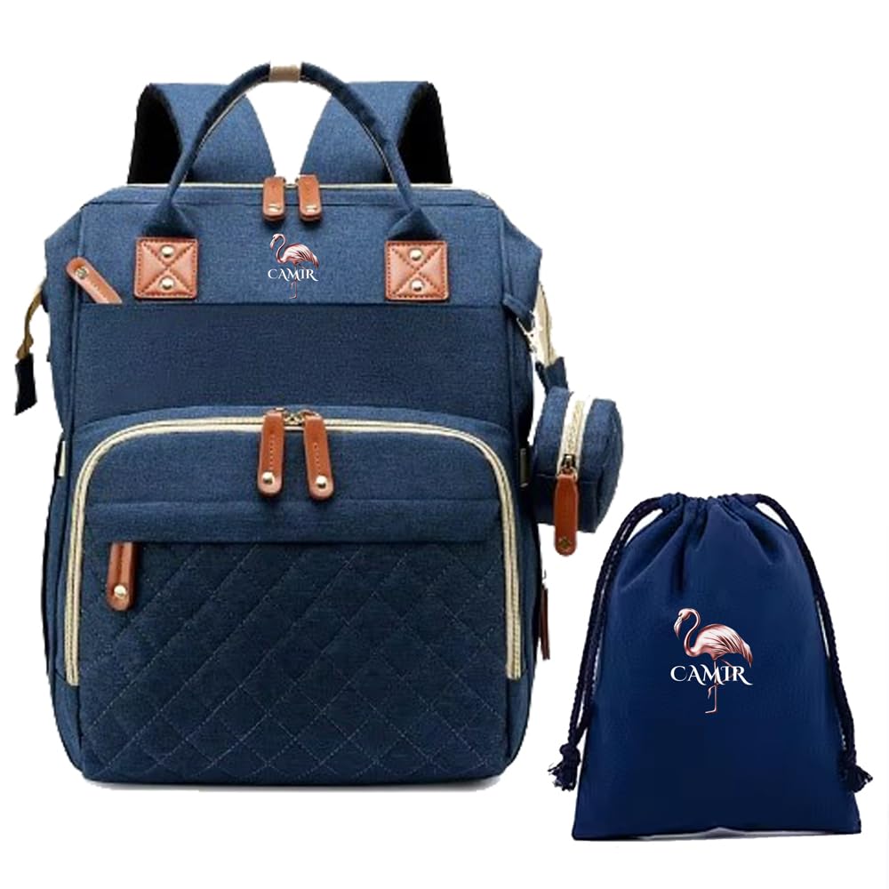 Zaino Per Pannolini BabbleRoo - Multifunzione, Impermeabile, Con Fasciatoio E Custodia Ciuccio - Foto 8