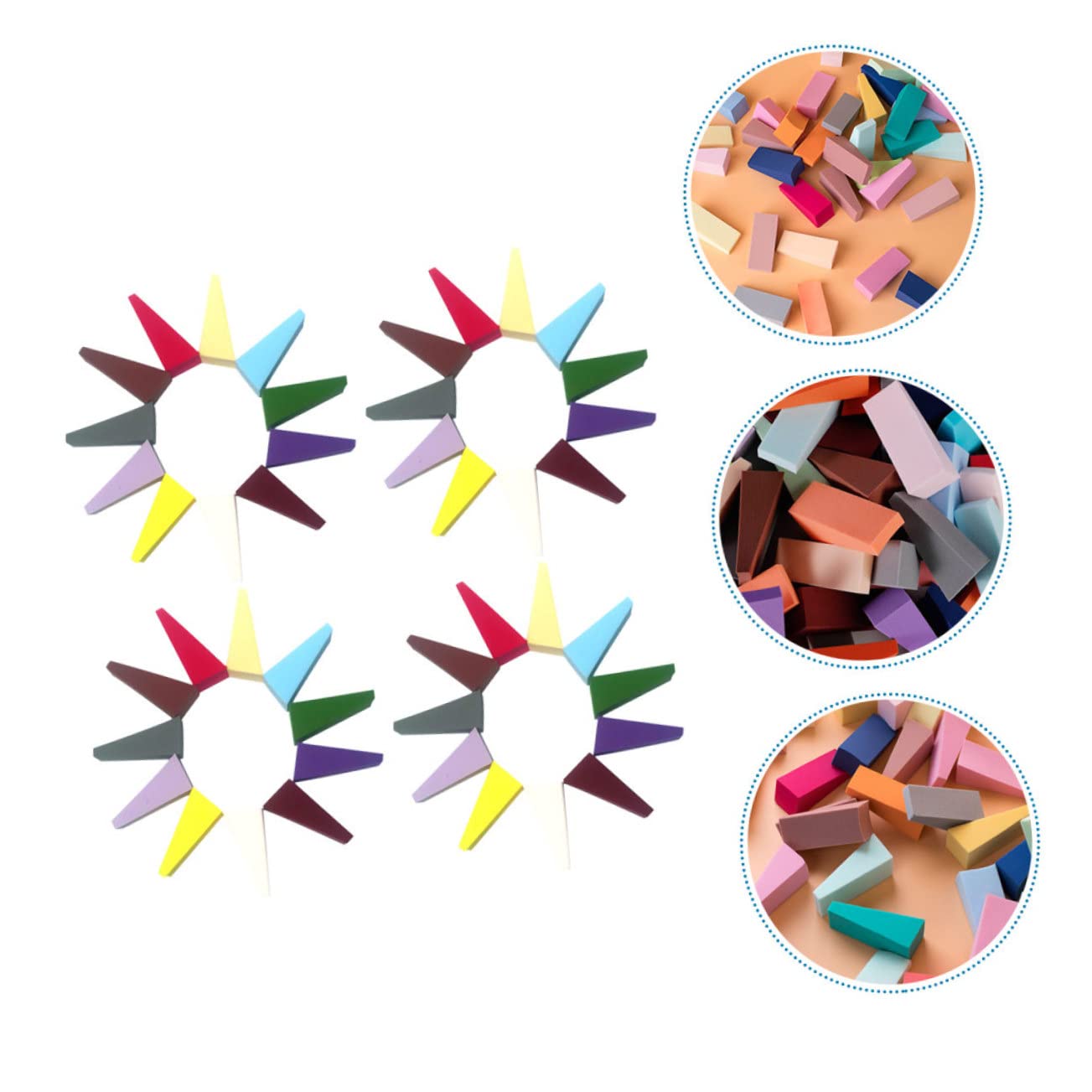 Healeved 150pezzi Spugnette Applicatrici Per Trucco Morbide e Assorbenti Per Fondotinta Per Uso Quotidiano e Occasioni Speciali Di Spugne Per Make up Professionale