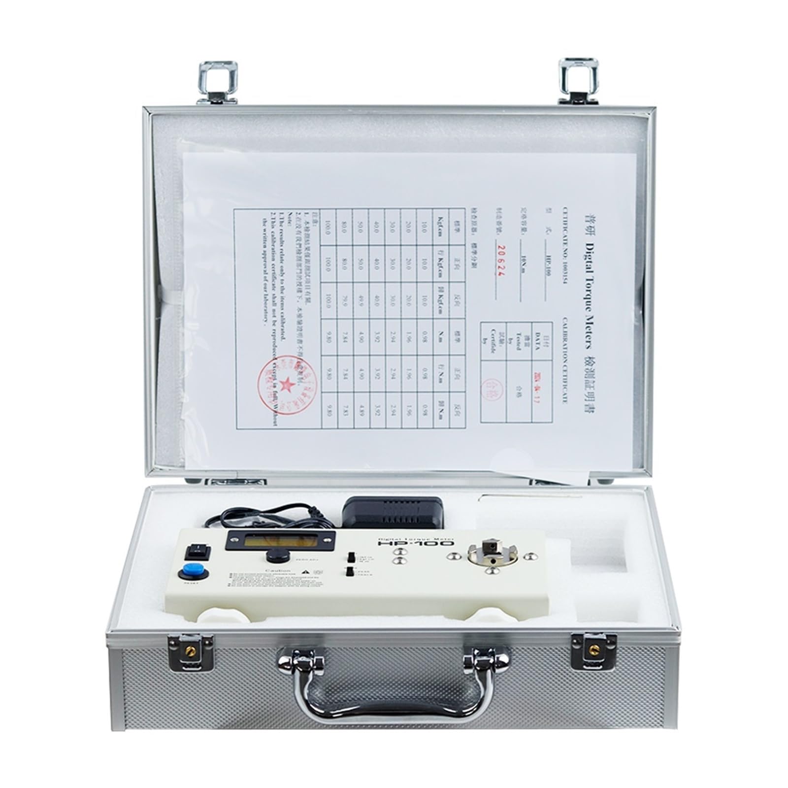 Dinamometrica Digital, Medidor de torsión Digital -10/-20/-50/-100, Destornillador eléctrico de Alta precisión, Llave Inglesa, comprobador de torsión, medidor de torsión(HP-100)