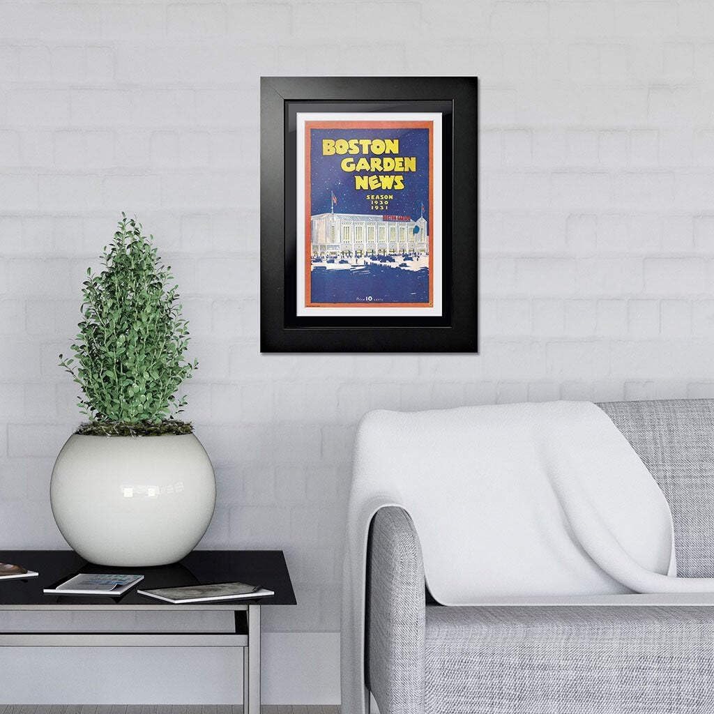 Sports Decor Boston Bruins Program Cover - Boston Garden News 1930