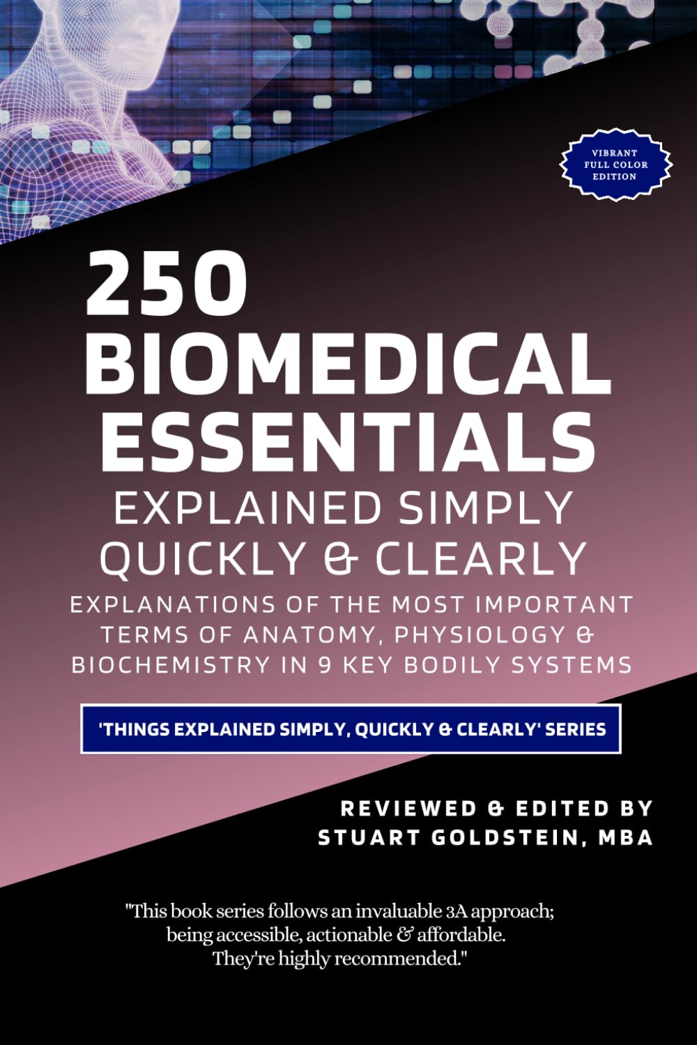 BIOMEDICAL ESSENTIALS EXPLAINED SIMPLY, QUICKLY & CLEARLY: Explanations of the Most Important Terms of Anatomy, Physiology & Biochemistry in 9 Key Bodily Systems (265 Pages)
