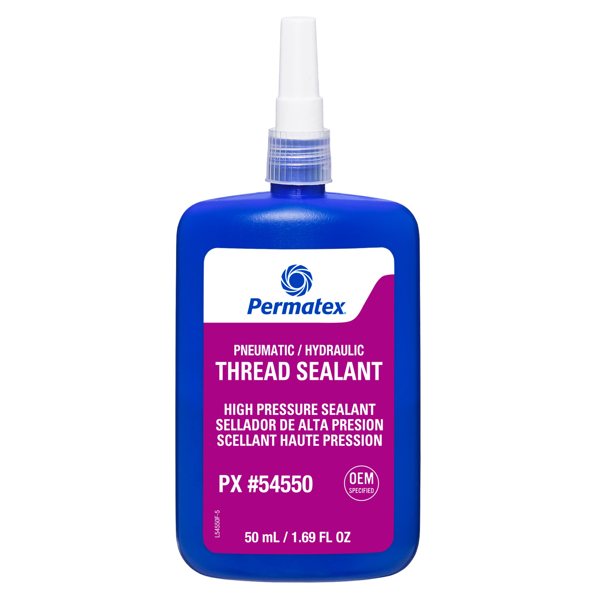 Permatex 54550 50ml Pneumatic/Hydraulic Thread Sealant Bottle Gravity 1.02