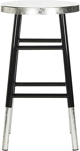 Miniatura 11 de Safavieh Home Collection Kenzie Taburete sumergido blanco y plateado blanco / plateado,Negro / Plateado,gris / plateado,Azul marino, plateado