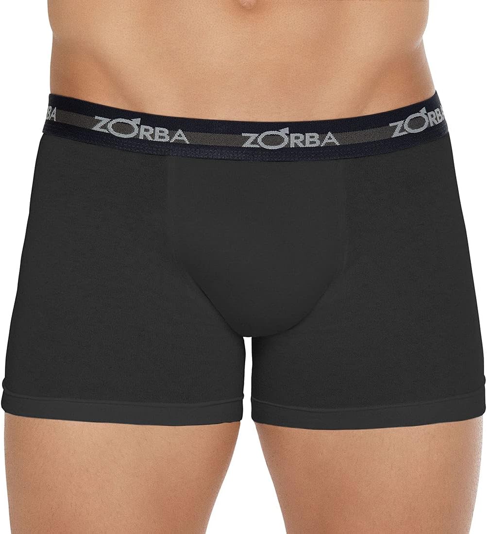 Kit com 6 Cuecas Zorba Boxer Max 702 Marinho/Preto/Grafite Kit com 6 Cuecas Zorba Boxer Max 702 Marinho/Preto/Grafite