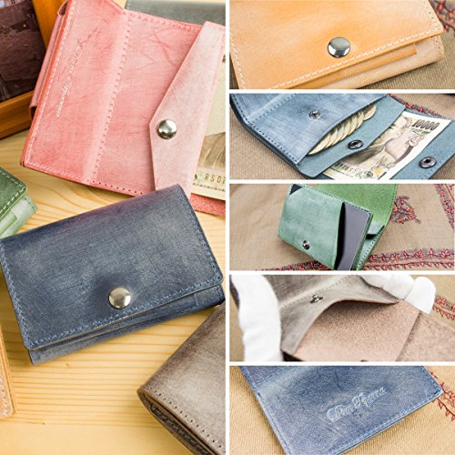 Full Grain Bridle Leather Mini Wallet for Women and Men Slim Card Coin Purse4