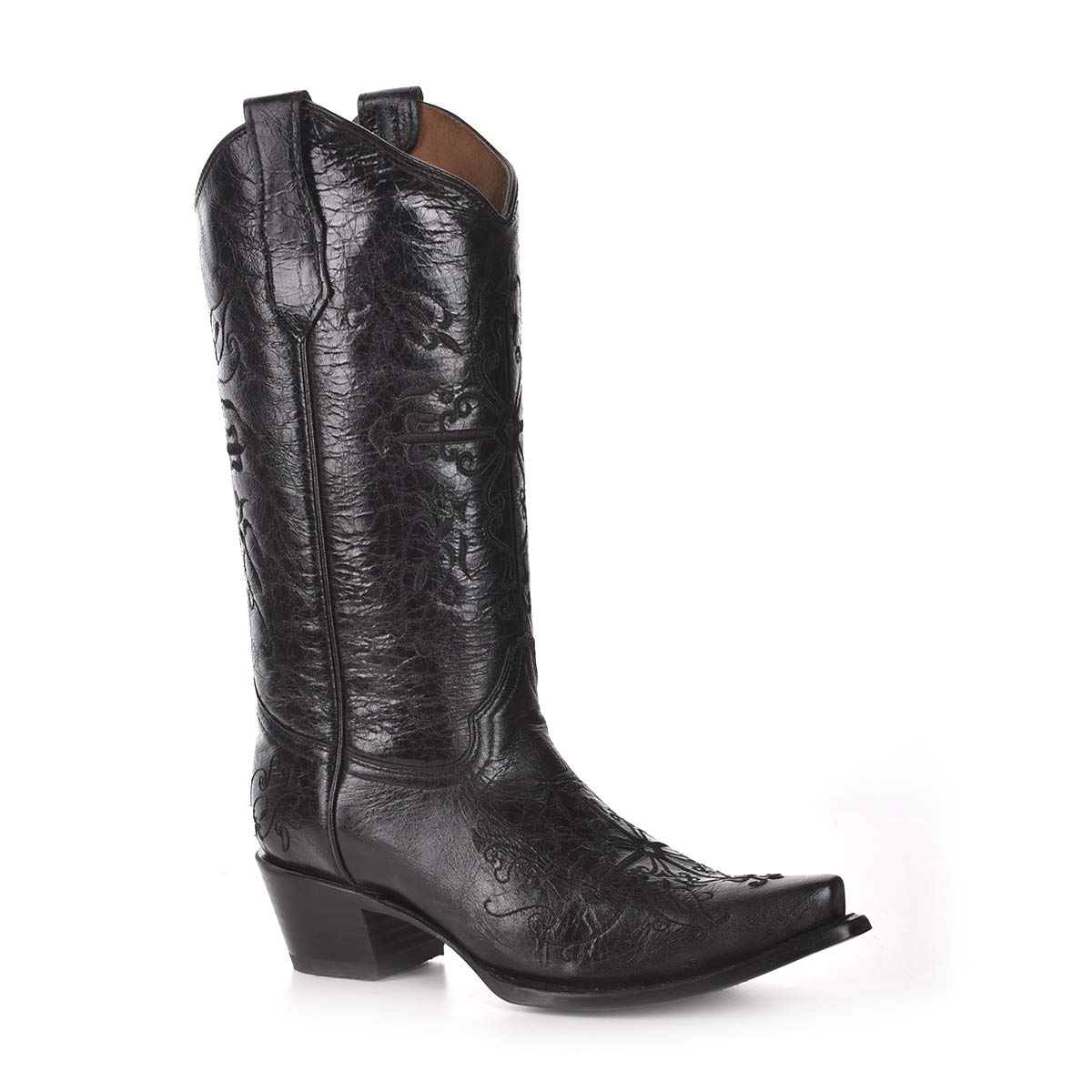 Corral BootsCorral Circle G Women's L5039 Cross Embroidery Brown Snip Toe Western Boots