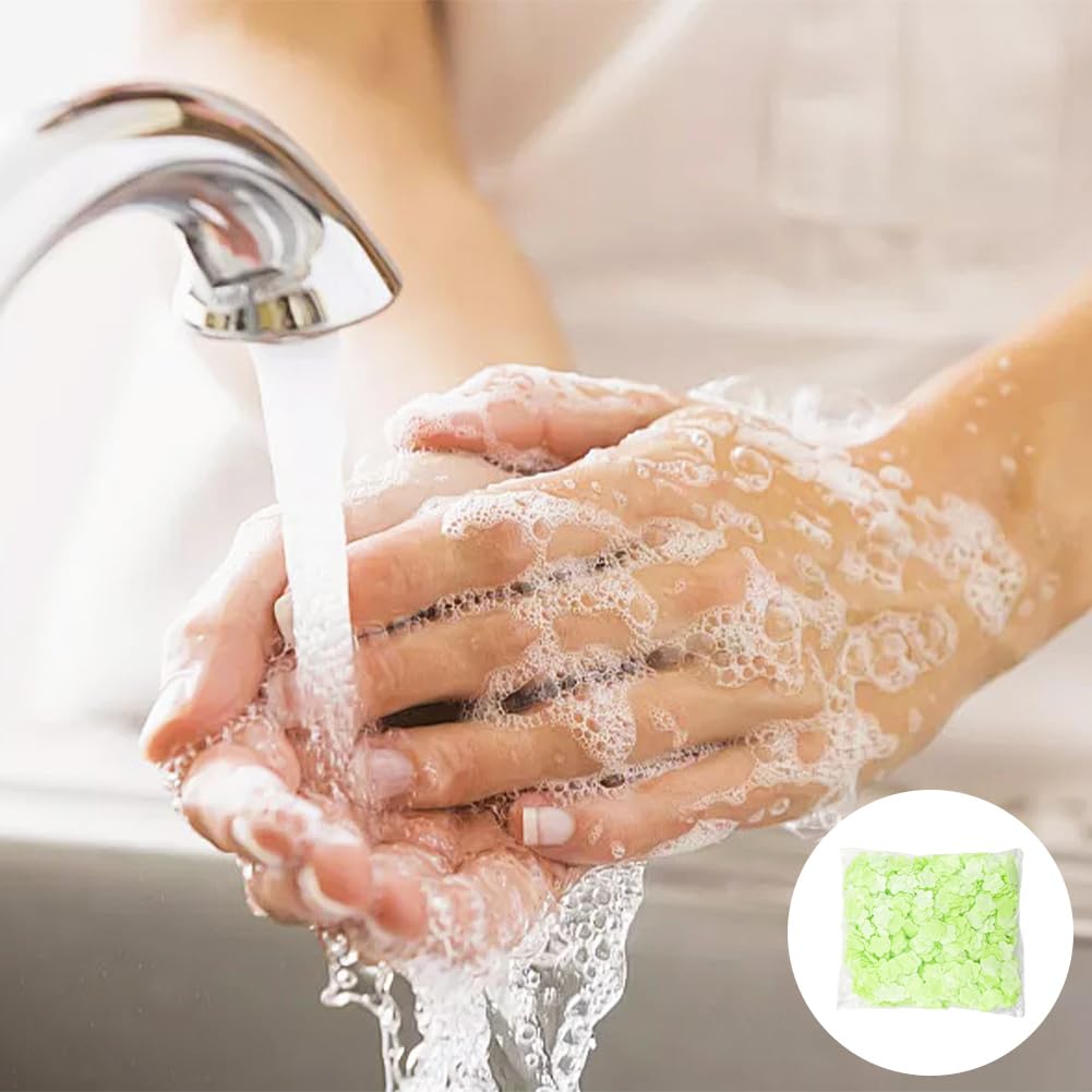 2000Pcs Scented Disposable Soluble Soap Sheets Portable Mini Hand Washing Soap Paper for Travel Camping & Hiking Outdoor Use