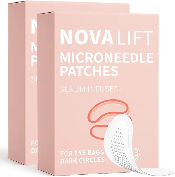 YLOTRE Novalift Micro Eye Patches, Under Eye Patches for Puffy Eyes, Dark Circles & Fine Lines, Deeply Hydrating Anti-Wrinkle Patches, Smooth Application Forehead & Smile Line Patches