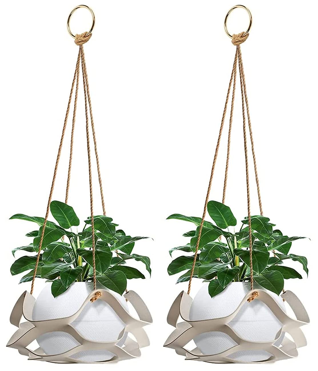 Amazon.co.jp: YYUNANG 2個ハンギングポットハンギングバスケット