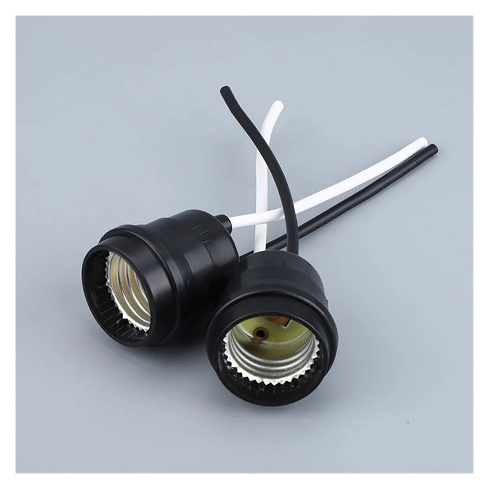 tianwandong 2/5/10/20 Stück Packung wasserdichte E27-Pigtail-Lampe mit Draht, regensichere E26-Lampenfassung for Outdoor-Garten-Terrassen-DIY-Beleuchtung(20 pieces)
