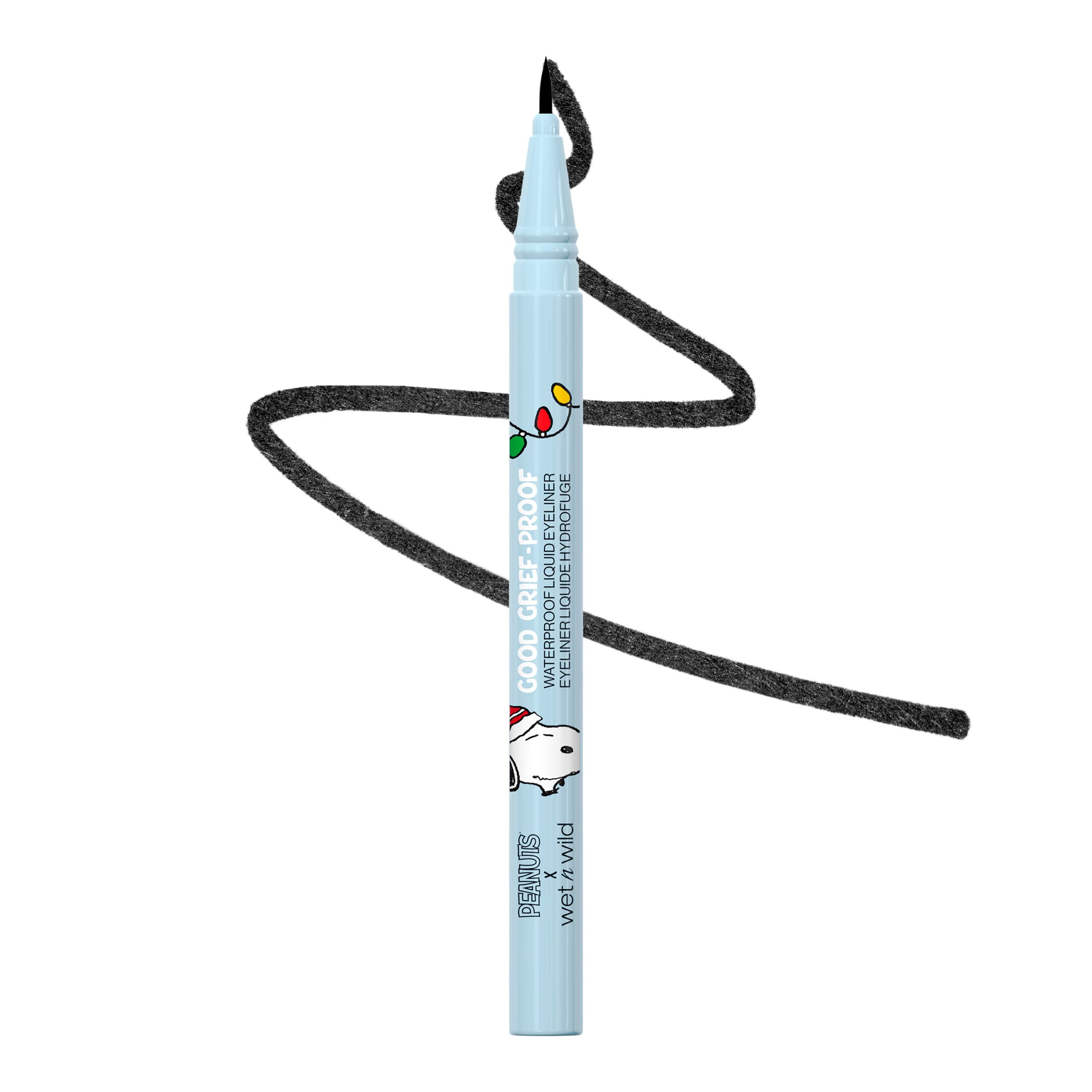 Wet n Wild(Good Grief-Proof Waterproof Liquid Eyeliner Ultra Black) - Peanut Collection Good Grief-Proof Waterproof Liquid Eyeliner Ultra Black