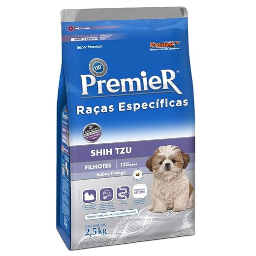Premier - Ração Raças Específicas Shih Tzu para Cães Filhotes - 2,5kg Premier Pet Filhotes
