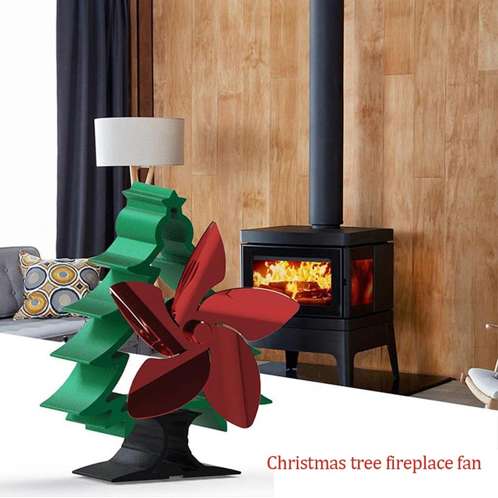 Amazon.com: SCDCWW Colorful Fireplace Fan 5 Blades Heat Powered Log Wood Burner  Fan Quiet Home Fireplace Fan (Color : Red+Green, Size : 180x133x100mm) :  Home u0026 Kitchen