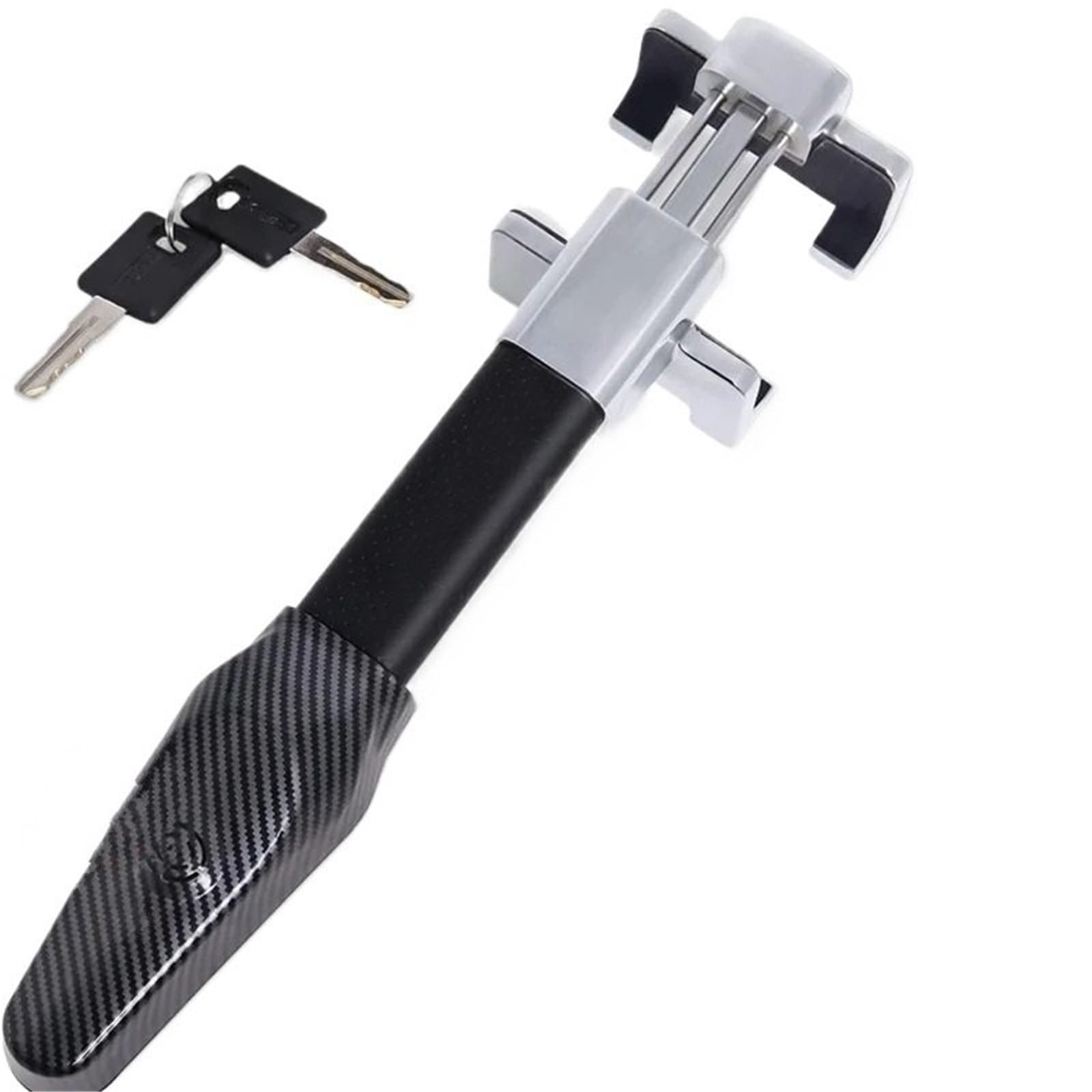 Car Anti-Theft Locks Fit for Vehicles w/T-Bar Design Car Security Steering Wheel Lock Kit | Retractable Anti-Theft Alarm Vehicle Anti-Theft Device