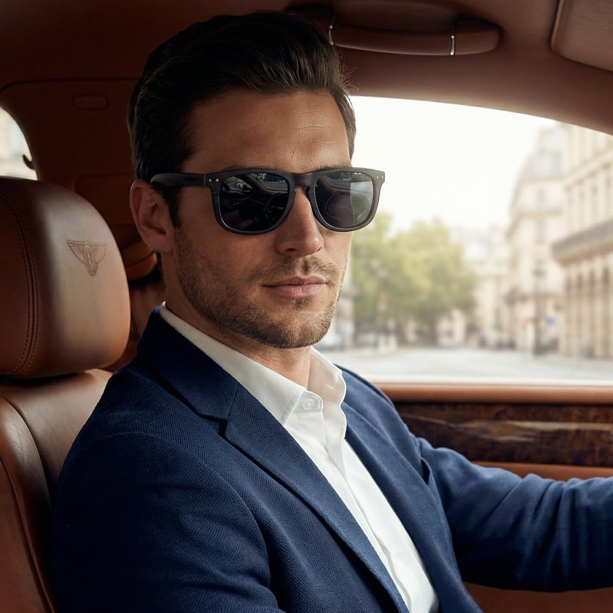 Retro Wood Polarized Sunglasses - Cool Style Wooden Sun Glasses with Bamboo Case for Men and Women Perfect Gifts