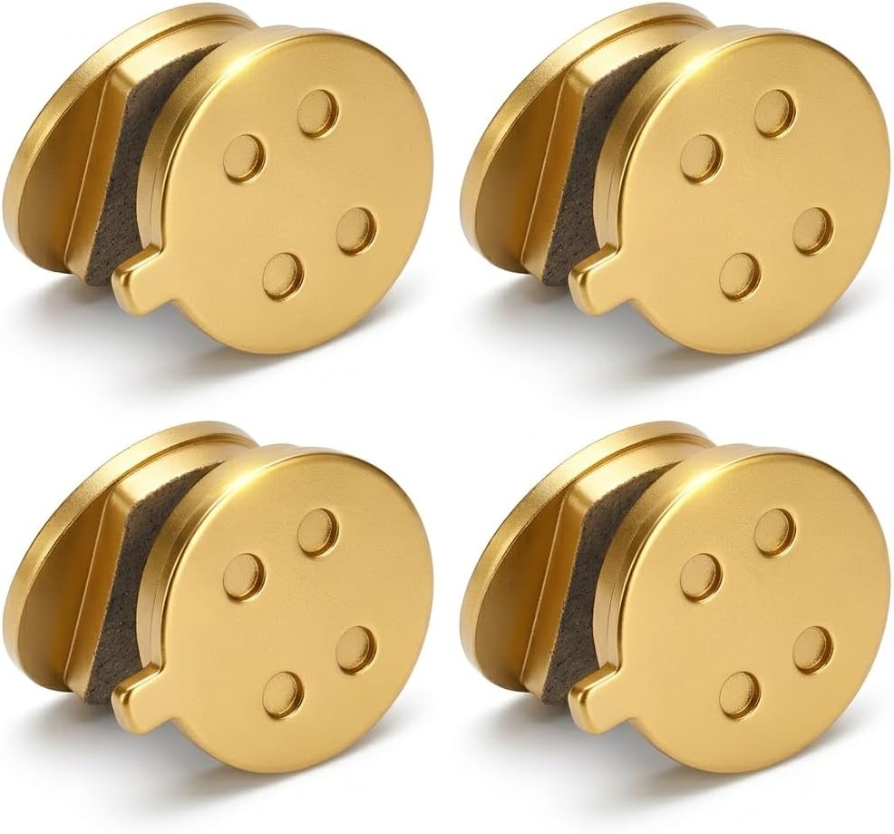 4 Premium Disc Brake Pads - 4 Pairs Full Metal Brake Pads for Electric Scooters, Mountain Bikes & Bicycles - Quiet, Quick Break-in, Fit for 10/12/14 Inch