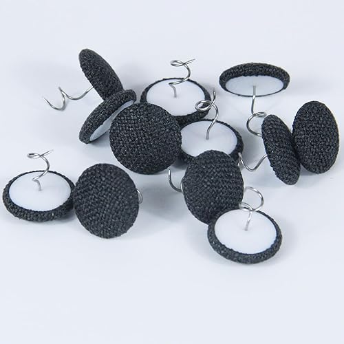 Vista 20 de 24 tachuelas de tapicería, alfileres de techo cubiertos de tela, botones giratorios para sofá, soportes de sillón, fundas para reposabrazos, faldas