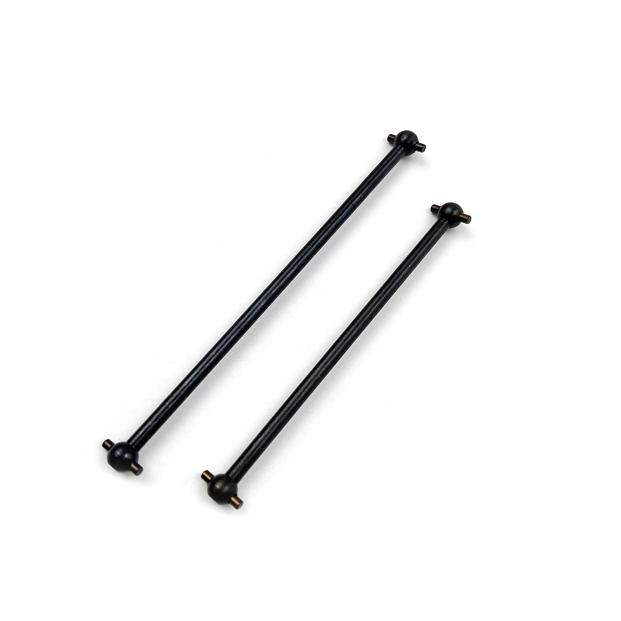 NIDUNO 2Pcs HSP 08059 (08029) Front/Rear Dogbone Drive Shaft 89.5mm For 1/10 RC Model Car 94111 94108 94188 (Size : Black 101mm)