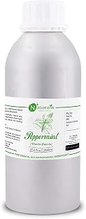 Naturalis Peppermint Oil – Pure Therapeutic Grade Peppermint Mentha Piperita Essential Oil for Hair, Skin Care, Steaming, Diffuser & Aromatherapy – Soothing & Pain Relief – 1000ml