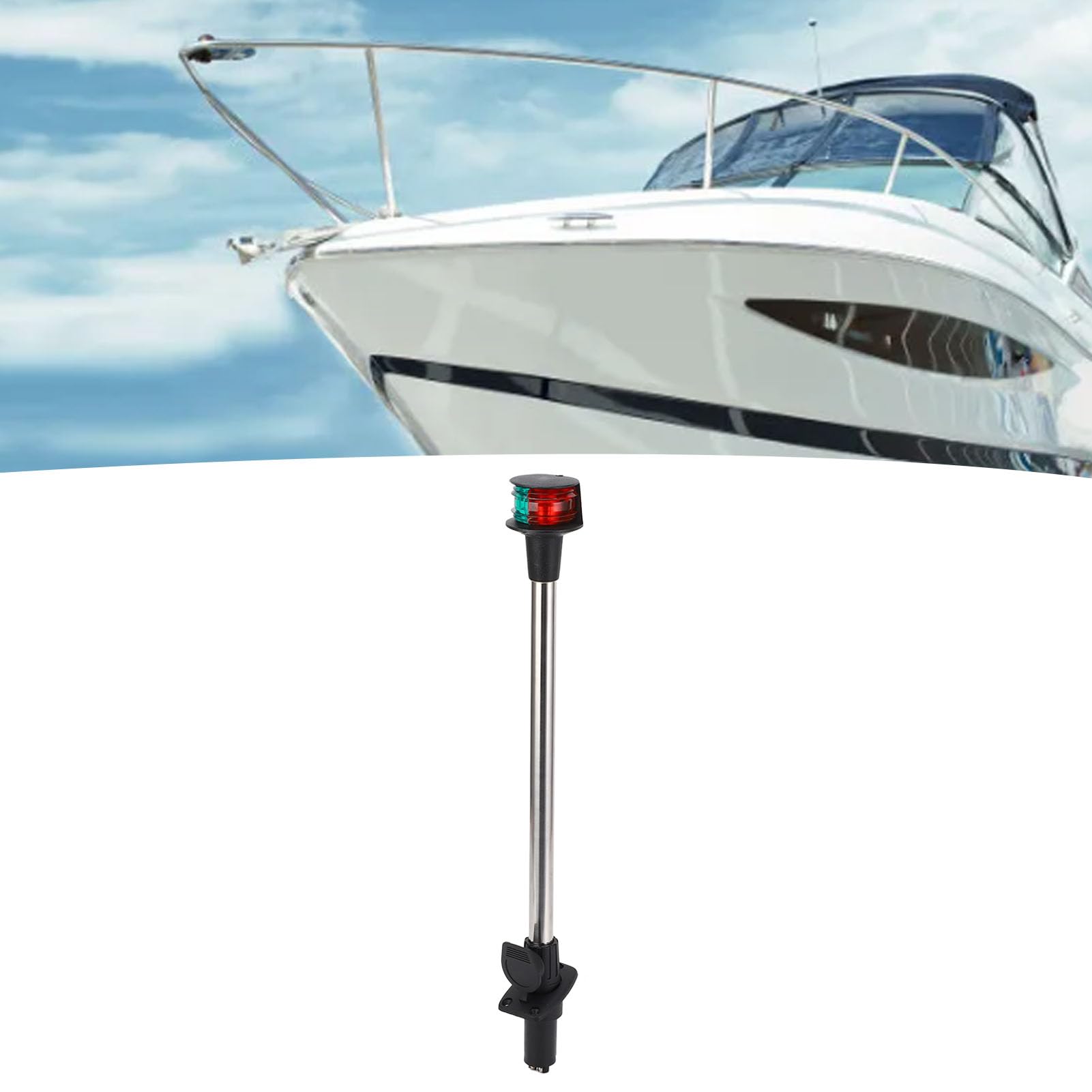 Elprico 18 -COLLE -Luce di Navigazione in Barca con Tecnologia a LED Ad Alta Efficienza Energetica, Ideale per Bootyachtkayaks, 1 Pacchetto