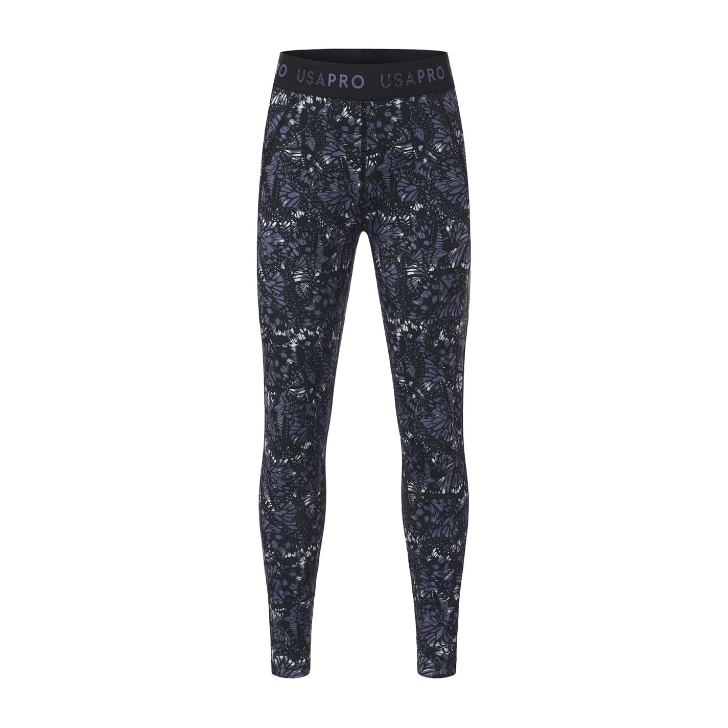 USA Pro Girls Tight Legging Black Butterfly 9-10 Years