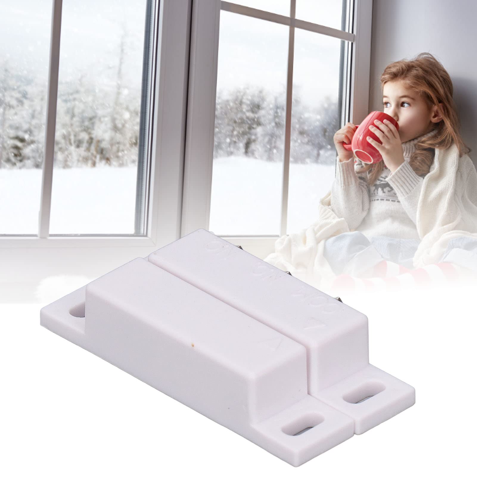 Magnetic Contact Switch, Security Reed Switch Safe Wired for Door for Window