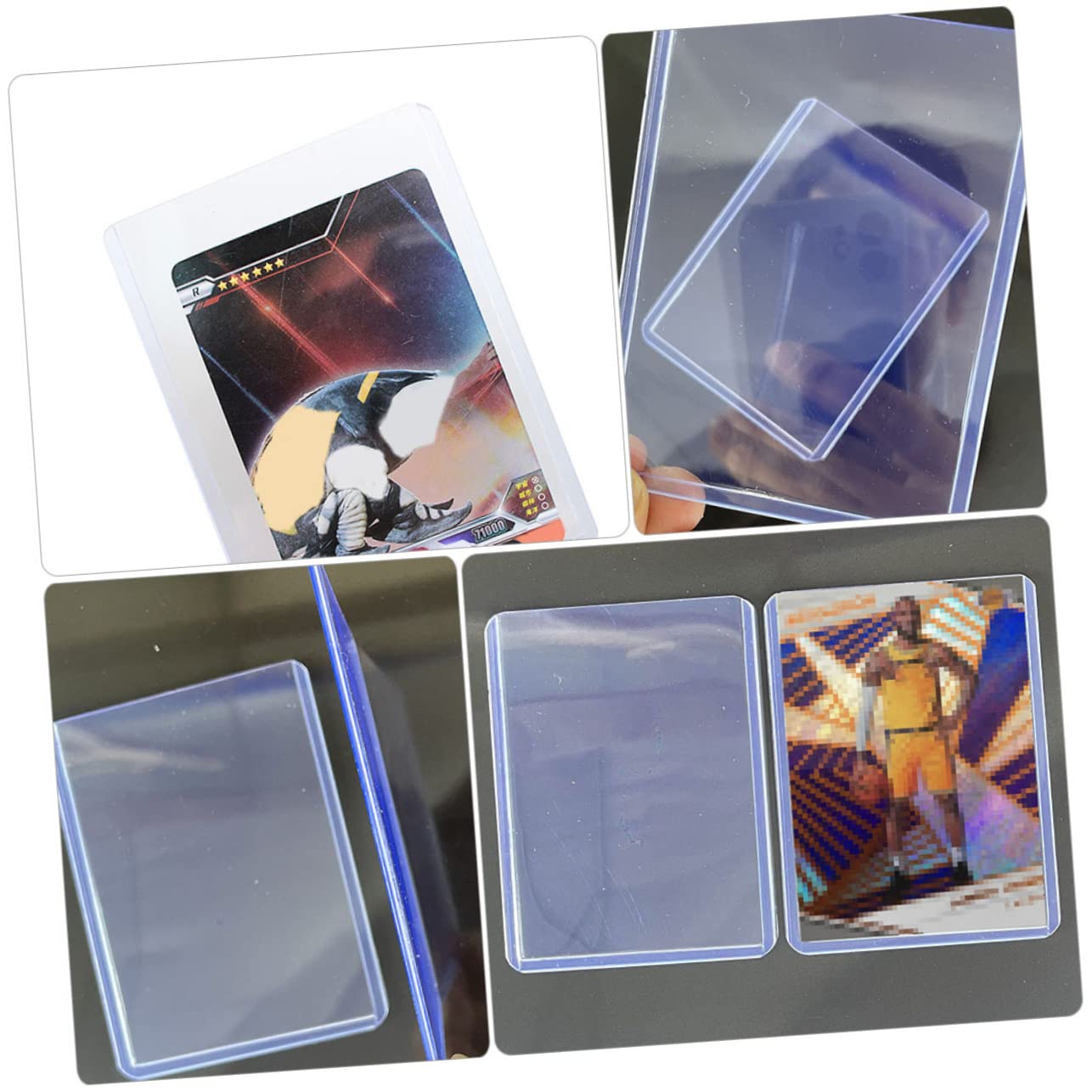 Bustine Protettive per Carte Blu 100 Pezzi in Pvc