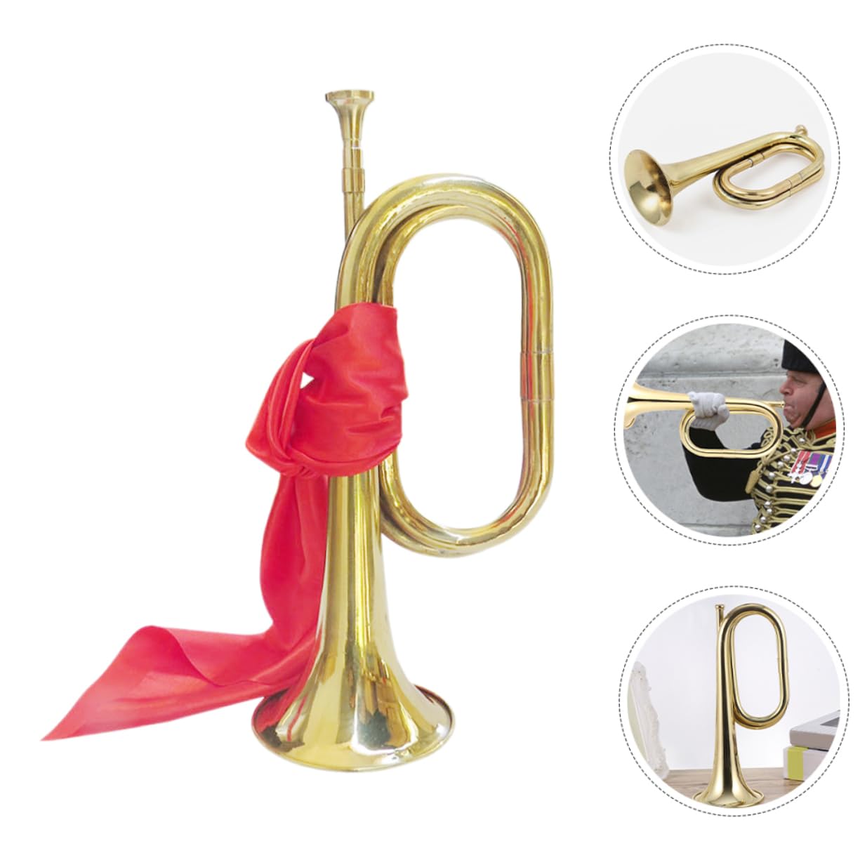 Veemoon Metal Trumpet for Beginners Trumpet Jupiter Bugle Horn for Band Practice - Image 2