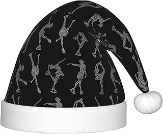 Augenstern Christmas Hat I-Love-Figure-Skating Xmas Hat Unisex Santa Hat