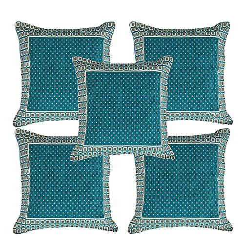 Image of Chenille Cushion Cover for Sofa & Living Room | Soft Decorative Throw Pillow Cover | 40x40 cm Pillow Case for Home, Bedroom & Office Decor (Sky)