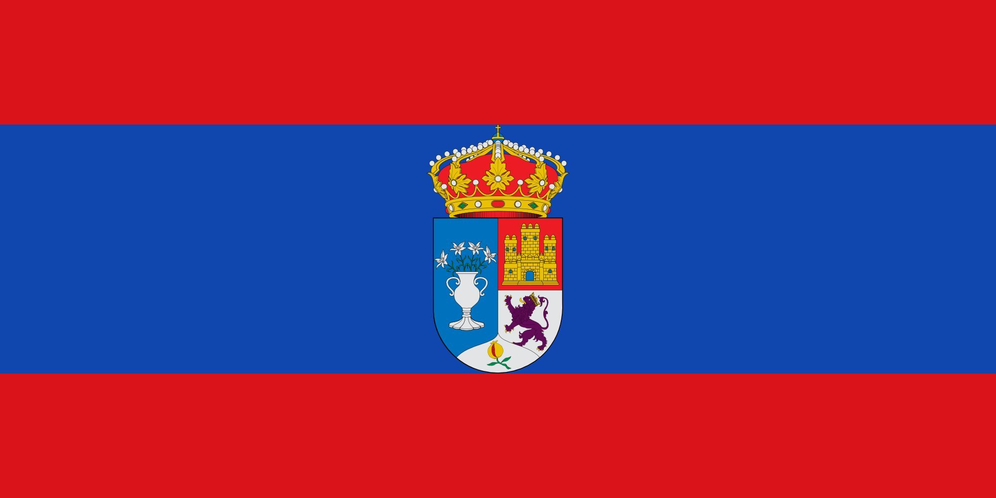 Drapeau Villanueva de la Jara grand format tissu résistant Municipio de Villanueva