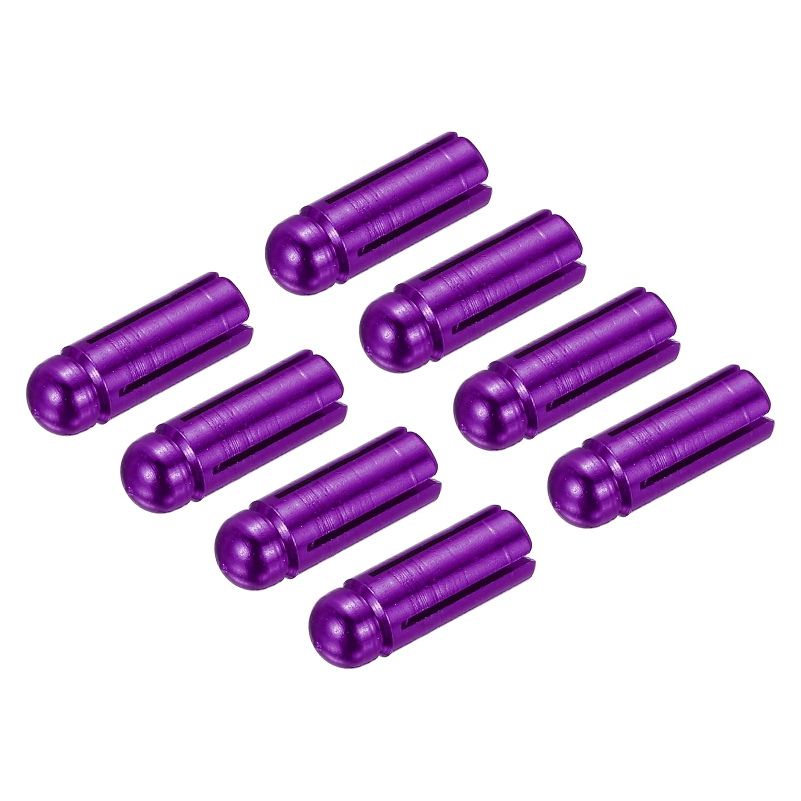 PATIKIL Dart Flight Protectors, 8 Pack Aluminum Alloy Dart Wing Savers Fixed 90 Degrees Wing Corrector for Steel & Plastic Flights, Purple