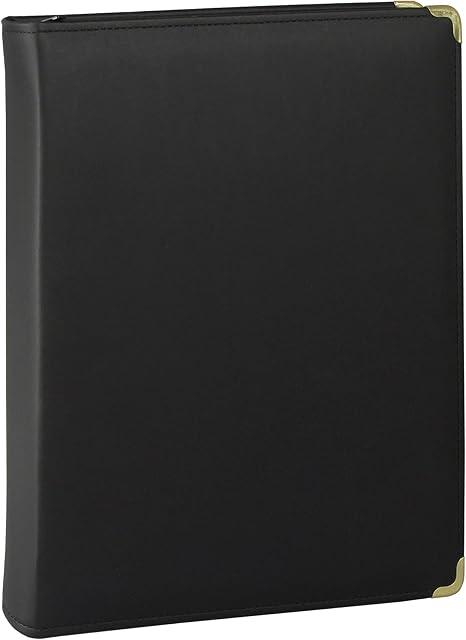 Samsill 15250 Binder à bague à fermeture éclair classique, 1,5 pouce, noir