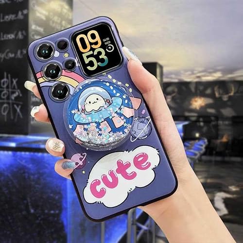 Phone Case Compatible with Oukitel C62/C62Pro, Anti-knock Back Cover Kickstand TPU Phone Lens Protection Quicksand Dirt-resistan