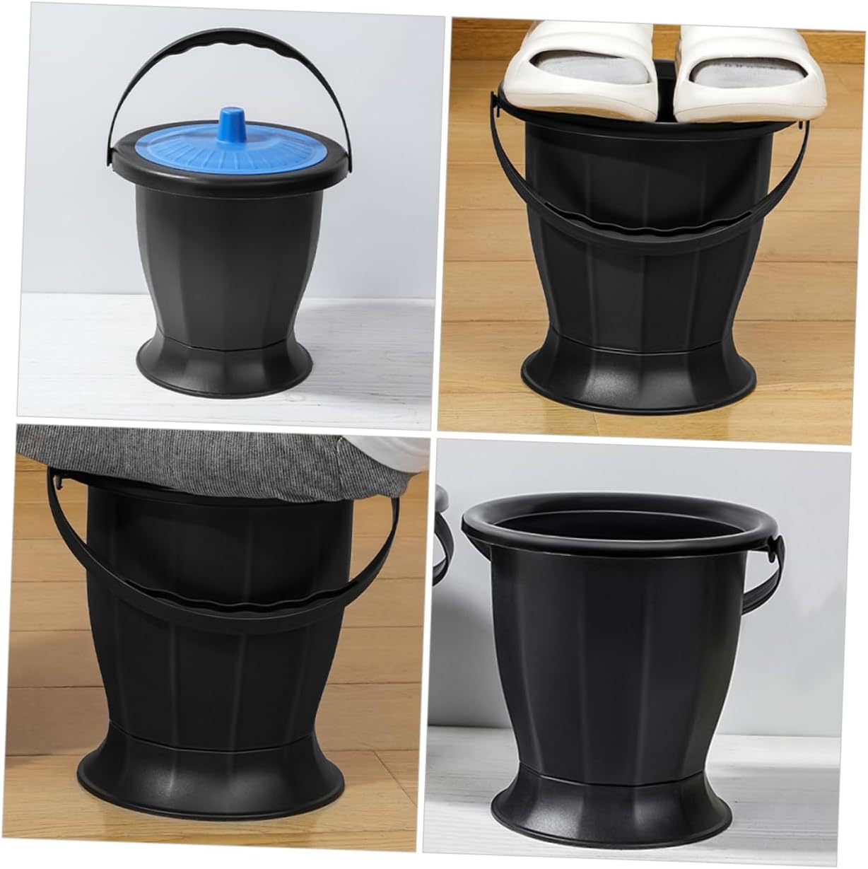 ibasenice Unisex Portable Chamber Pot with Lid Lightweight Urine Bucket for Home Use Travel Bedside Compact - Image 6