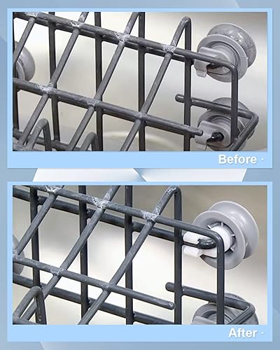 Miniatura 7 de 611475 Montaje de rueda inferior para lavavajillas - gris, apto para Bosch Reemplazar #bsh-00611475 1559847 AH3477735 AH8727387 Paquete de 4