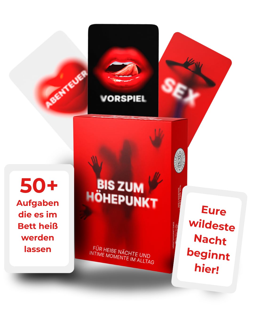 YOUR LOVE CHALLENGE Bis zum Höhepunkt - 100 erotische Sex Spielkarten - Ideal als Aufmerksamkeit für den Partner, spannendes Sex Spiel für Paare, perfekt für intime Momente und heißem Spaß im Bett