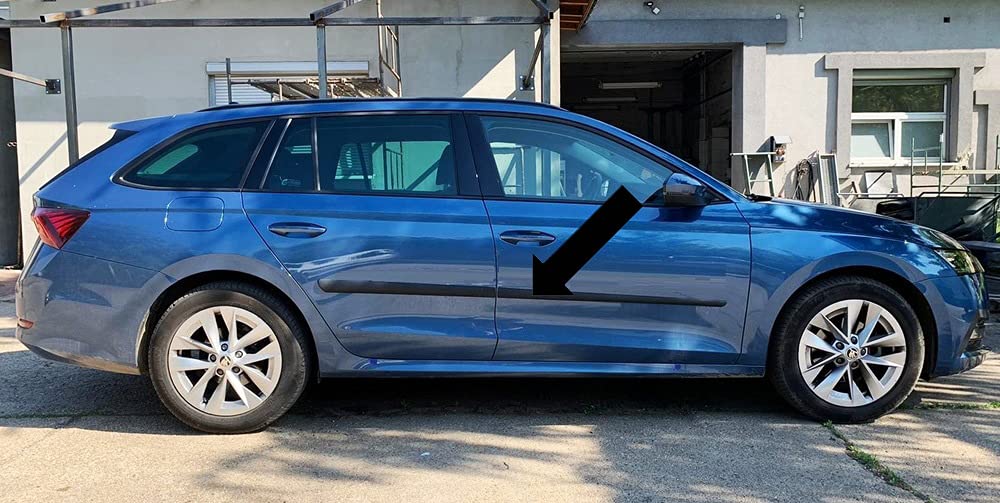 Spangenberg Seitenschutzleisten schwarz passend für Skoda Octavia IV Limousine und Kombi ab Baujahr 01.2020- F20 (3700020)