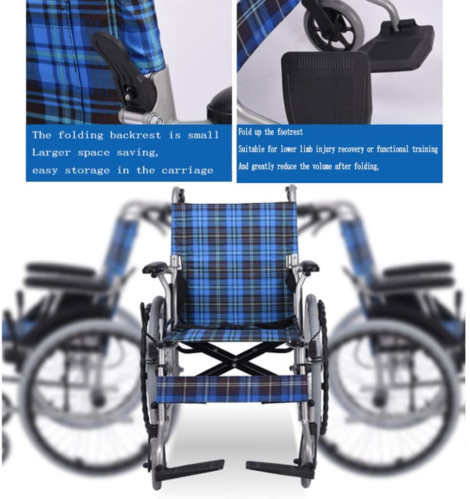 Carrello da Viaggio Portatile for Sedia a rotelle for la Mobilità all'aperto Manuale in Alluminio