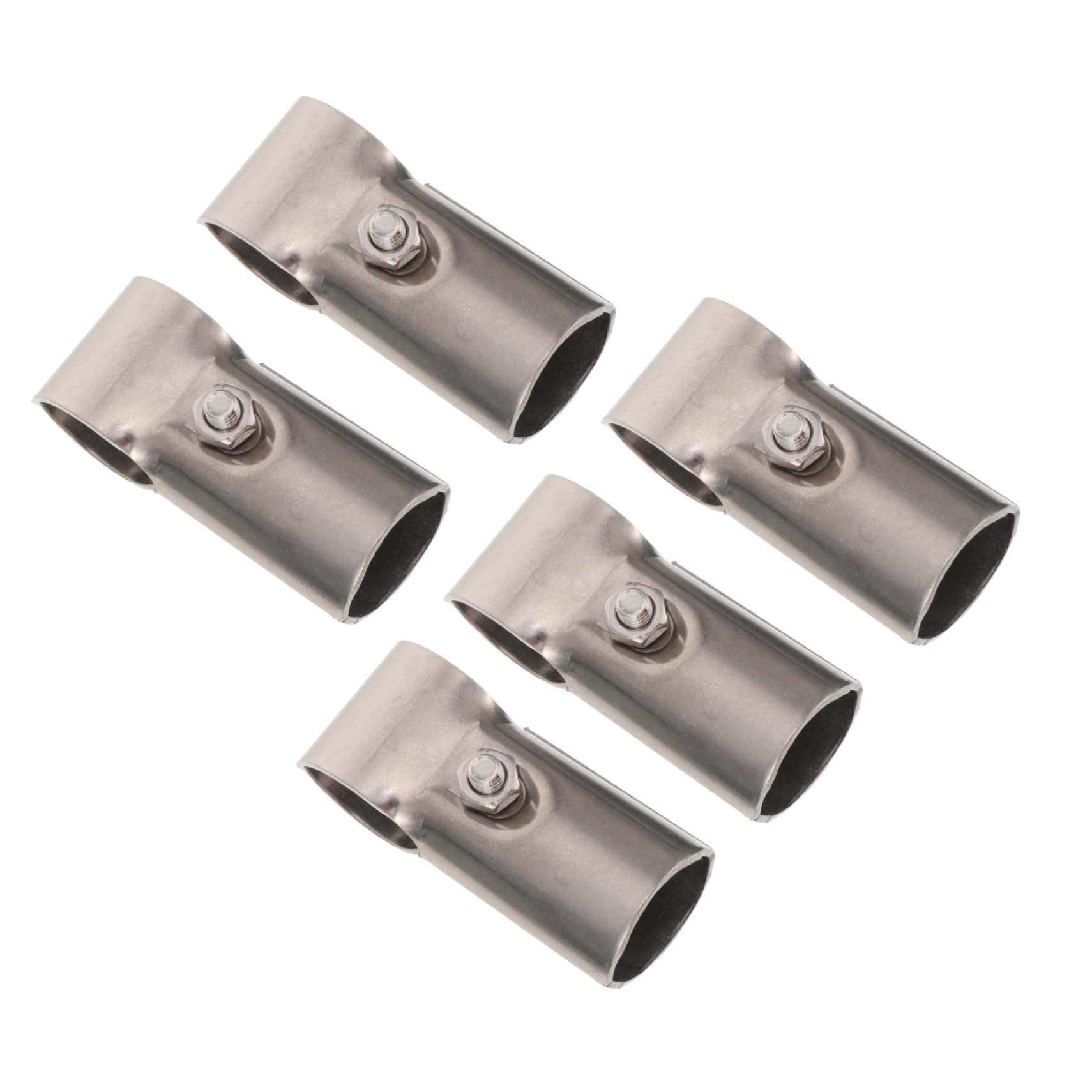 HOODANCOS 5Pcs Wardrobe Extension Connector Heavy Duty Curtain Rod Clothes Rail Connector for Easy Installation Closets Bathrooms and Laundry Rooms