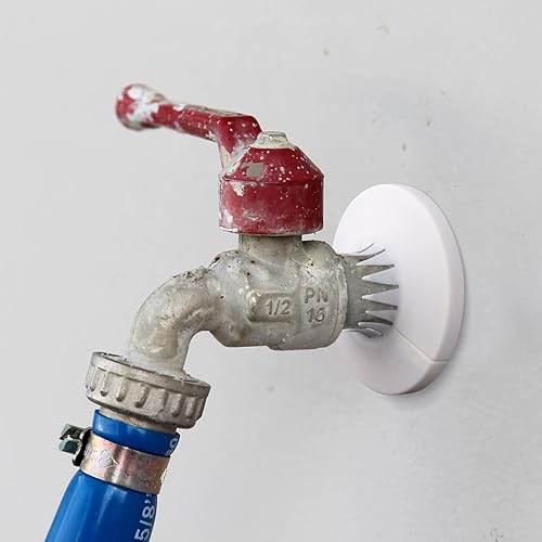 Miniatura 2 de HINZIC 10 piezas de cubierta de tubo de agua de 0.31 a 1.14 pulgadas, fácil instalación, plástico de polipropileno, decoración blanca para radiador