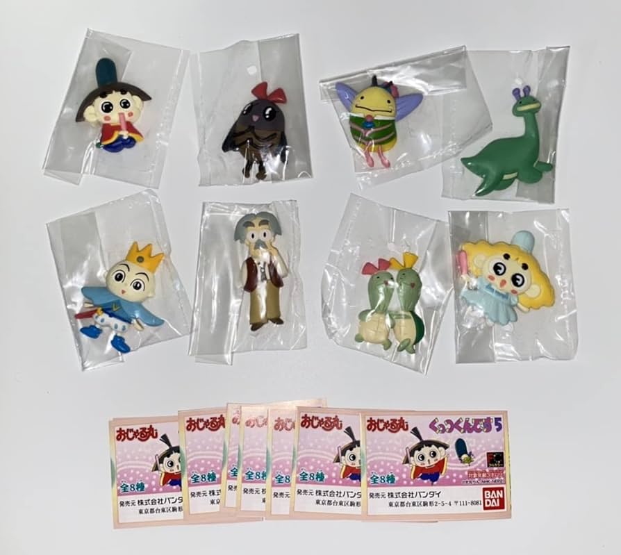 K&Mカプセルトイ　おじゃる丸　彩色版5種+クリア版5種+台紙 Amazon | ガシャポン・カプセル K＆M おじゃる丸 色彩版全5種