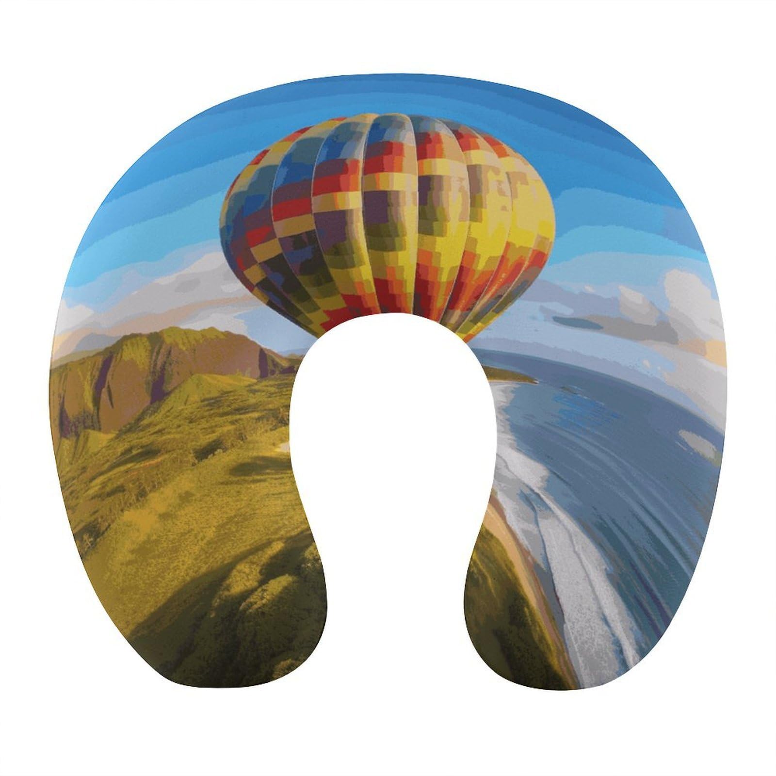Btcowzrv Style Hawaii Hot Air Balloon U Shaped Neck Pillow Travel Pillows