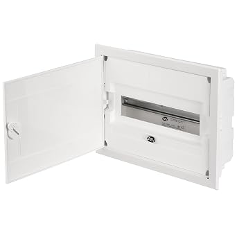 REV 0515501555 Fuse Box, 1-Row 12TE Distribution Box, 400V, 33.60 X 26.0 X 9.50 cm White